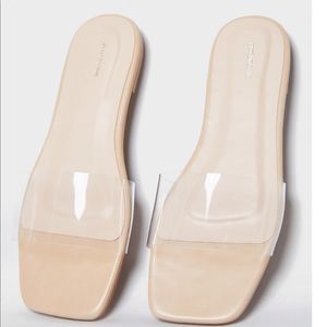 Clear sandals